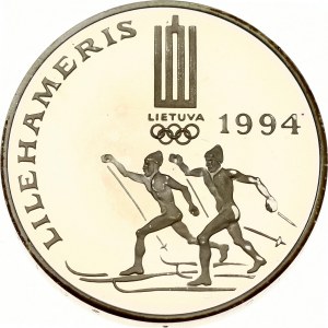 Litva 50 Litu 1994 Olympijské hry v Lillehammeri s nápisom PROJEKTAS (RRR)