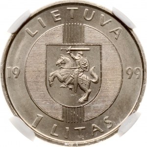 Lituania 1 Litas 1999 Via Baltica NGC MS 67 TOP POP