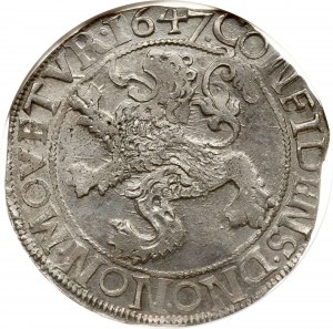 Paesi Bassi GELDERLAND 1 Leone Daalder 1647 NGC MS 62