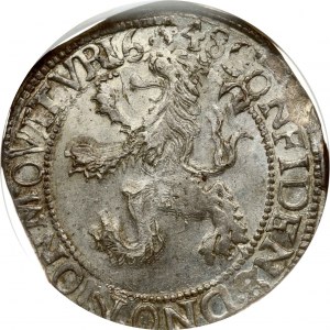 Nizozemsko KAMPEN 1 Lion Daalder 1648 NGC MS 63