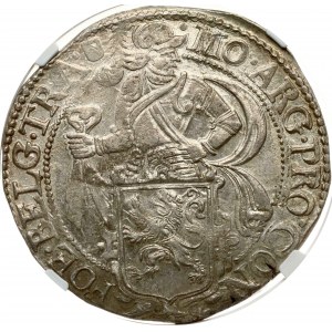 Paesi Bassi UTRECHT 1 Leone Daalder 1648 NGC MS 63 TOP POP