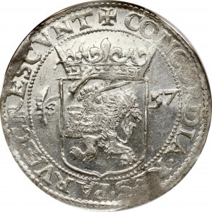 Nizozemsko West Friesland Rijksdaalder 1657 NGC MS 63 TOP POP