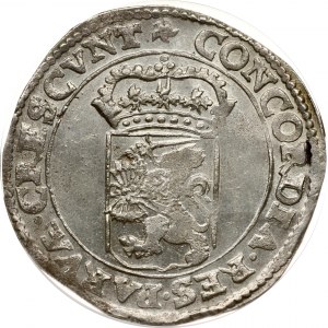 Paesi Bassi Ducato d'argento della Frisia occidentale 1661 NGC MS 63 TOP POP