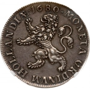 Netherlands Holland 3 Gulden 1680 (RR) NGC MS 61