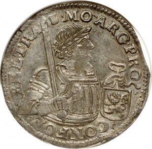 Nizozemsko UTRECHT 1 Nederlandse Rijksdaalder 1693 NGC MS 62 TOP POP