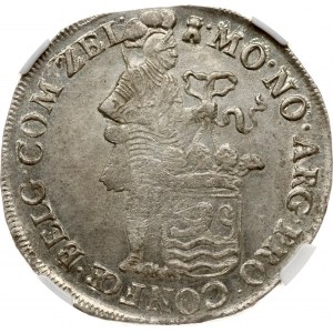 Holandský zeelandský strieborný dukát 1697 NGC MS 61 TOP POP