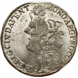Paesi Bassi DEVENTER 1 ducato d'argento 1698 NGC MS 64 TOP POP
