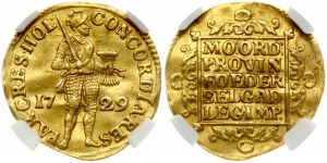 Holland Ducat 1729 NGC MS 62