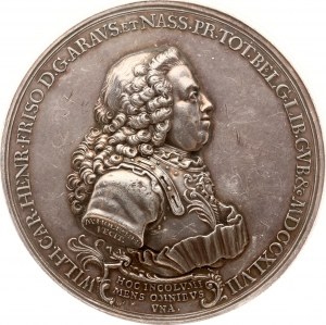 Médaille 1747 Guillaume IV d'Orange (RR) NGC AU 58