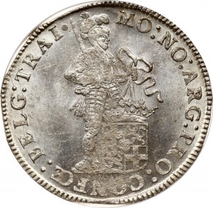 Niderlandzki srebrny dukat Utrecht 1756 NGC MS 63