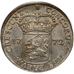 Paesi Bassi UTRECHT 1 ducato d'argento 1772 NGC MS 62 TOP POP