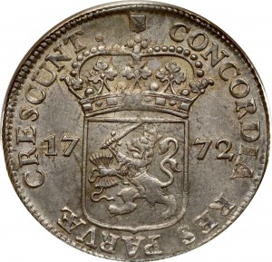 Nizozemsko UTRECHT 1 stříbrný dukát 1772 NGC MS 62 TOP POP