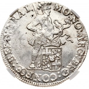 Nizozemsko Batavská republika Utrechtský stříbrný dukát 1803 NGC MS 62