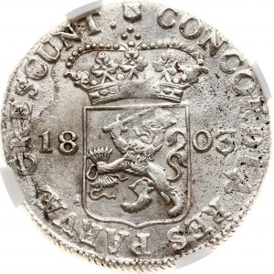 Niederlande Batavian Republik Utrecht Silber Dukat 1803 NGC MS 62