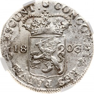 Niederlande Batavian Republik Utrecht Silber Dukat 1803 NGC MS 62