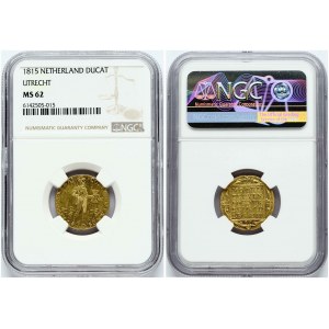 Utrecht Ducat 1815 NGC MS 62