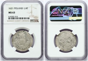 Polonia Ort 1621 PRVS:M. Bydgoszcz NGC MS 63