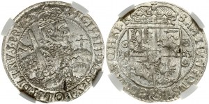 Poľsko Ort 1623 PRV:M+ Bydgoszcz NGC MS 64