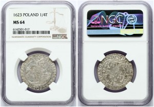 Polonia Ort 1623 PRVS.M+ Bydgoszcz NGC MS 64