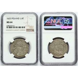 Polonia Ort 1623 PRVS:M+ Bydgoszcz NGC MS 64