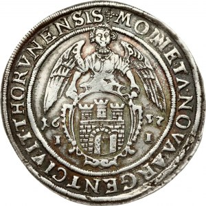 Polsko 1 Thaler 1637 Torun (R3)