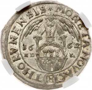 Polonia Torun Ort 1662 HDL (R1) NGC MS 64