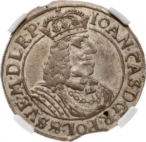 Polsko Ort 1663 HDL Torun (R1) NGC AU 58