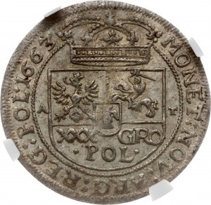 Poland Tymf 1663 AT NGC MS 63 TOP POP