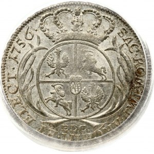 Poland Taler 1756 EDC (R1) PCGS MS 62 MAX GRADE