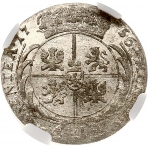 Polen Szostak 1756 EC Lipsk NGC MS 64