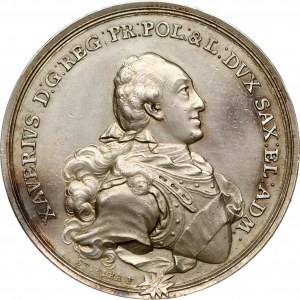 Polsko Sasko Medaile připomínající založení dělostřelecké akademie v Drážďanech 1767