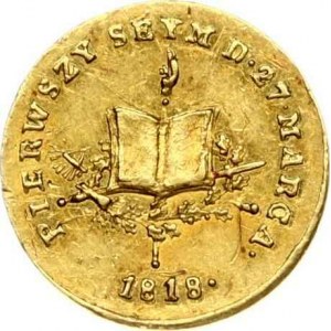 Poľská medaila 1818 1. snem Kongresového kráľovstva (R1)