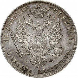 Pologne 10 Zlotych 1823 IB (R) RARE