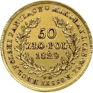 Poľsko 50 Zlotych 1829 FH (R1) Veľmi zriedkavé