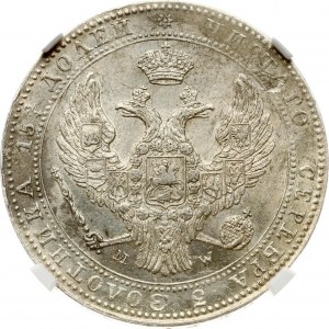 Rosyjsko-Polskie 3/4 Rubli - 5 Złotych 1839 MW NGC MS 62 TOP POP