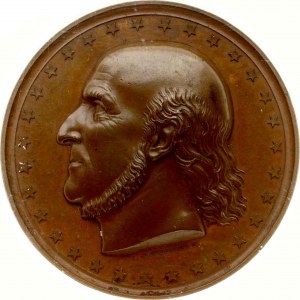 Polsko Medaile 1852 Karl Morgenstern NGC MS 64 BN