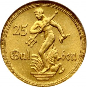 Gdaňsk 25 guldenů 1930 NGC MS 65