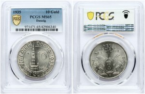 Dantzig 10 Gulden 1935 PCGS MS 65