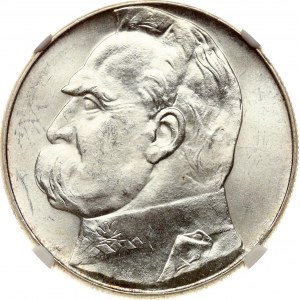 Polonia 10 Zlotych 1939 Jozef Pilsudski NGC MS 63