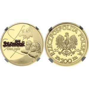 Pologne 200 Zlotych 2000 Solidarnosc NGC PF 69 ULTRA CAMEO