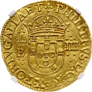 Portugalsko 4 Cruzados ND (1621-1640) LB NGC MS 63 TOP POP