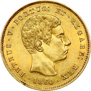 Portugalsko 5000 Reis 1860