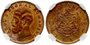 Rumänien 1 Ban 1900B NGC MS 65 RB