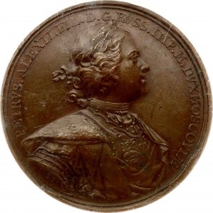 Medal Zdobycie Narwy ND (1704) NGC MS 61 BN TOP POP
