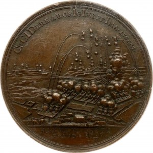 Medal Zdobycie Narwy ND (1704) NGC MS 61 BN TOP POP