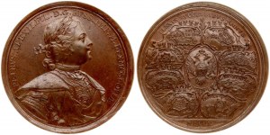 Russie Médaille ND (1710) Succès militaires de la Russie NGC MS 64 BN TOP POP