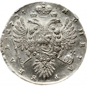 Russland Rubel 1735 NGC AU 58