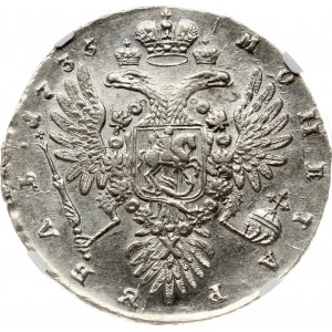 Russia Rublo 1735 NGC AU 58