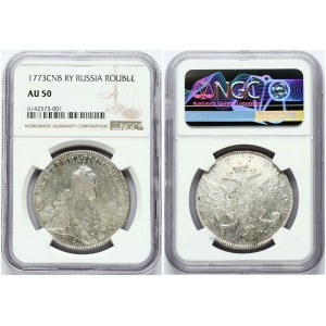 Russland Rubel 1773 СПБ-ЯЧ-ТИ NGC AU 50