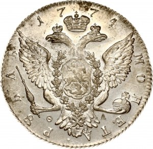 Rublo russo 1774 СПБ-ФЛ